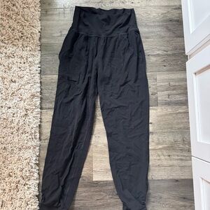 Athleta Black Salutation Joggers with High-Rise Waist